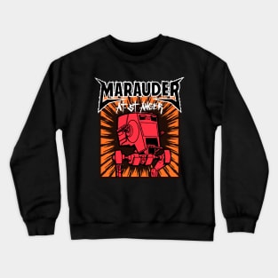 Heavy Metal Inspired Sci-fi War Machine Walker Music Band Crewneck Sweatshirt